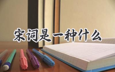 宋词是一种什么