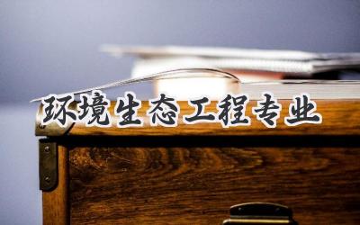 环境生态工程专业