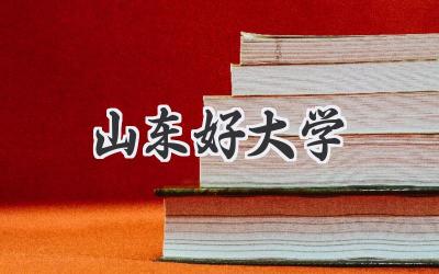 山东好大学