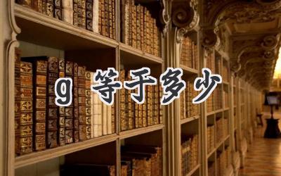 g等于多少