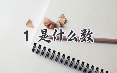 1是什么数
