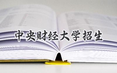 中央财经大学招生