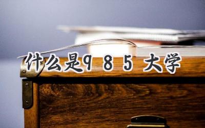 什么是985大学