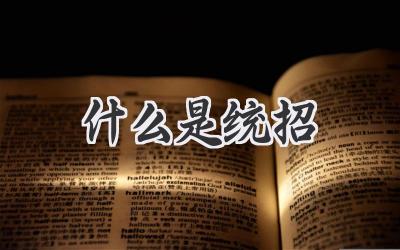 什么是统招