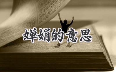 婵娟的意思