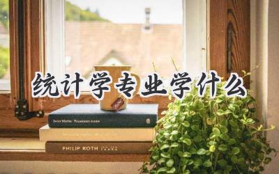 统计学专业学什么