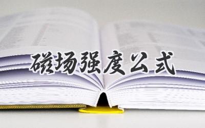 磁场强度公式