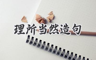理所当然造句