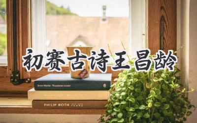 初赛古诗王昌龄