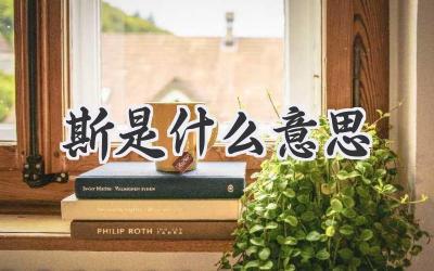 斯是什么意思
