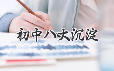 初中八大沉淀