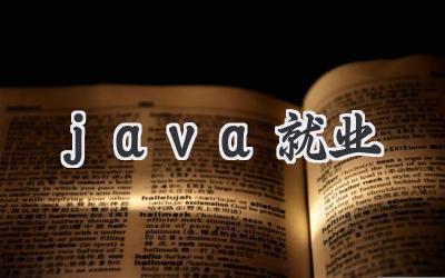 java就业
