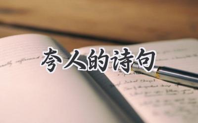 夸人的诗句