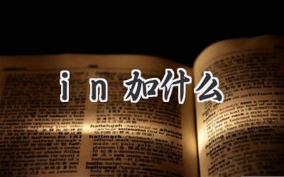 in加什么