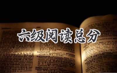 六级阅读总分