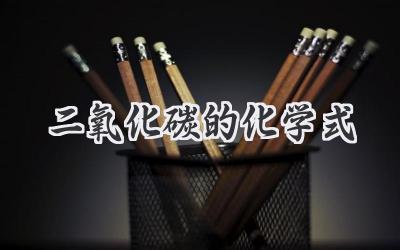 二氧化碳的化学式