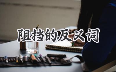 阻挡的反义词