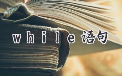 while语句