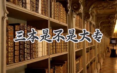 三本是不是大专