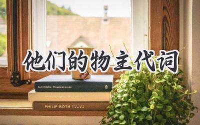 他们的物主代词