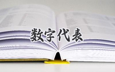 数字代表