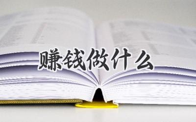 赚钱做什么