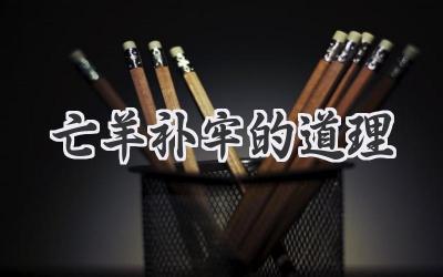 亡羊补牢的道理
