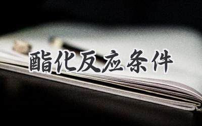 酯化反应条件