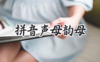 拼音声母韵母