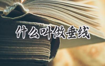 什么叫做垂线