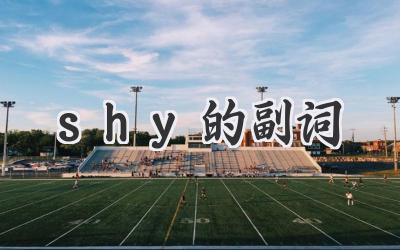 shy的副词