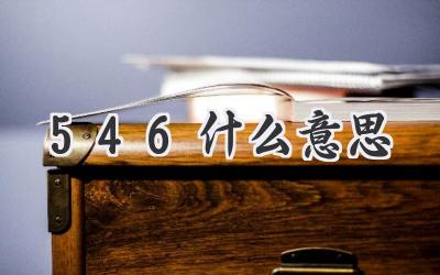 546什么意思