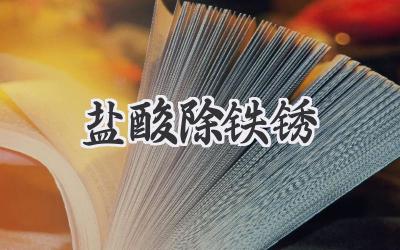 盐酸除铁锈