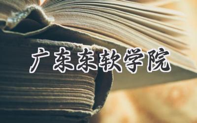 广东东软学院