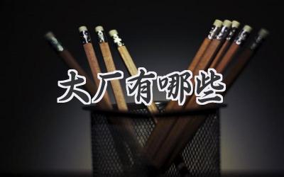 大厂有哪些