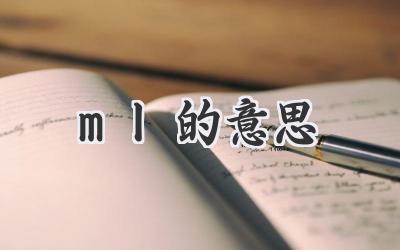 ml的意思