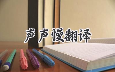 声声慢翻译