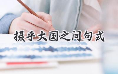 摄乎大国之间句式