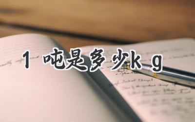 1吨是多少kg