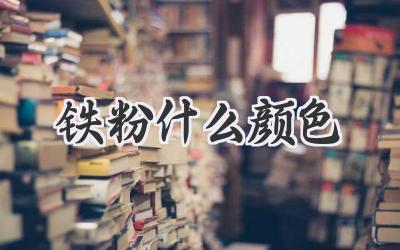 铁粉什么颜色