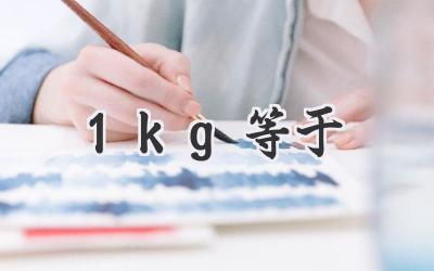 1kg等于
