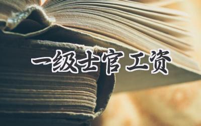 一级士官工资