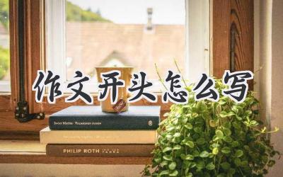 作文开头怎么写