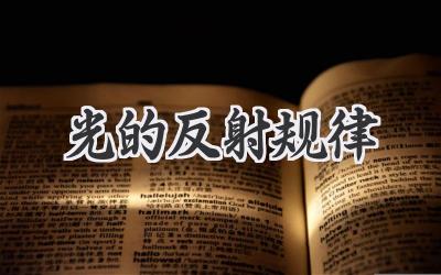 光的反射规律