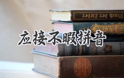 应接不暇拼音