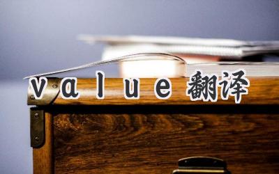 value翻译