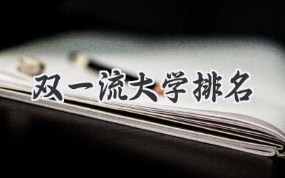 双一流大学排名