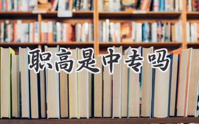 职高是中专吗