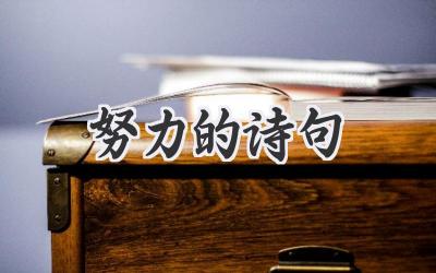 努力的诗句
