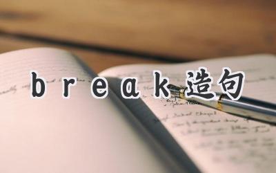 break造句